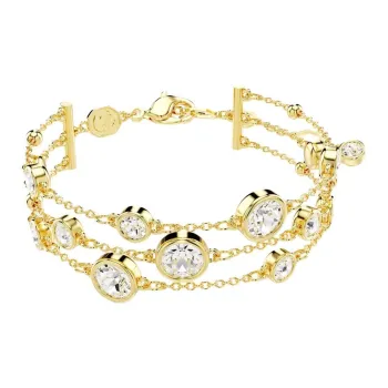 Swarovski Gold Plated Metal Faux Crystal Bracelets Women's Gold