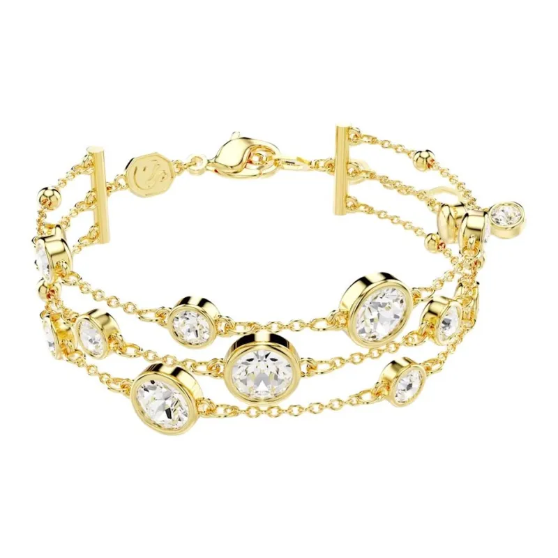 Swarovski Gold-Plated Metal Faux Crystal Bracelets Women's Gold-0