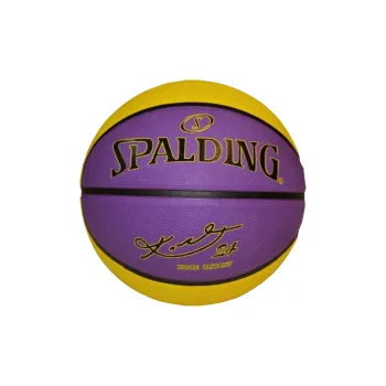 SPALDING Rubber Basketball Purple Yellow Kobe Size 7 Ball Training Unisex