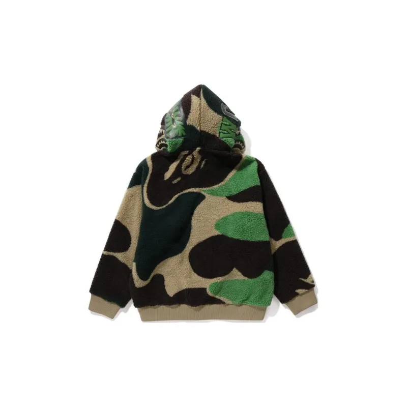 Bape Mega Abc Camo Shark Boa Hoodie Jacket-2
