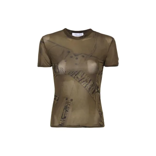 Blumarine Semi-sheer Short-sleeve T-shirt