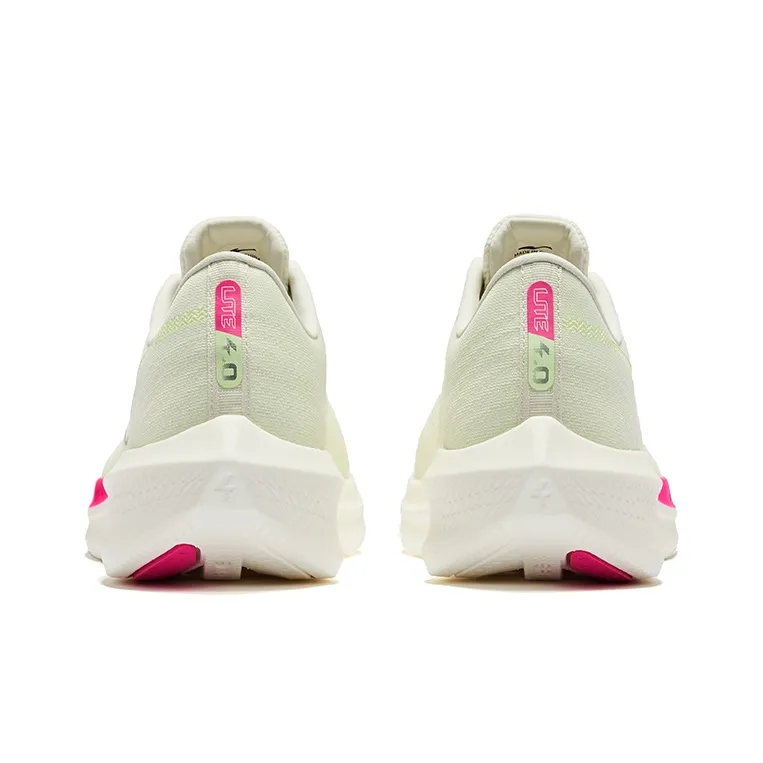 Erke Cushioning Rebound Low Top Running Shoes Men's Microcrystal White Fresh Green-3