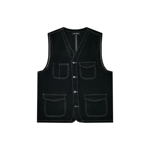 JEANSWEST Vests Men Black