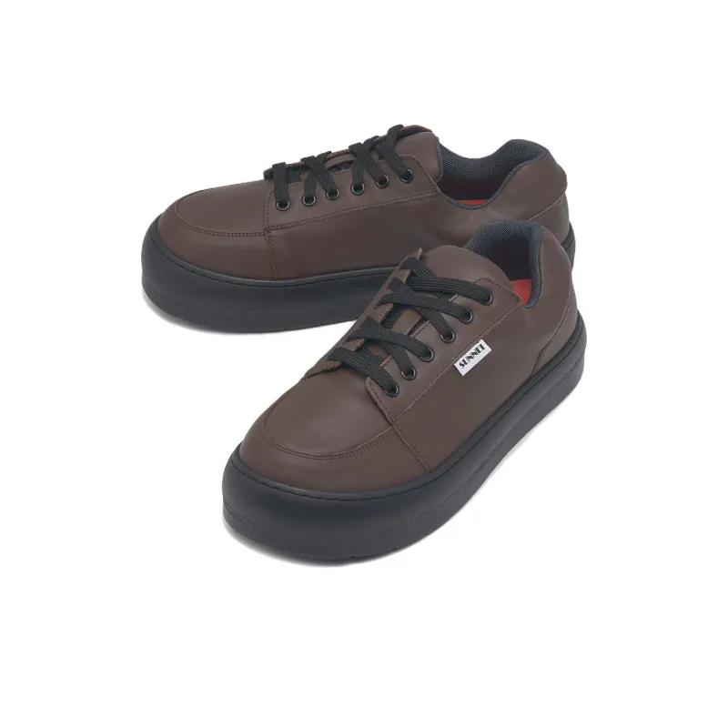 Sunnei Low Top Skateboard Shoes Unisex Coffee-1