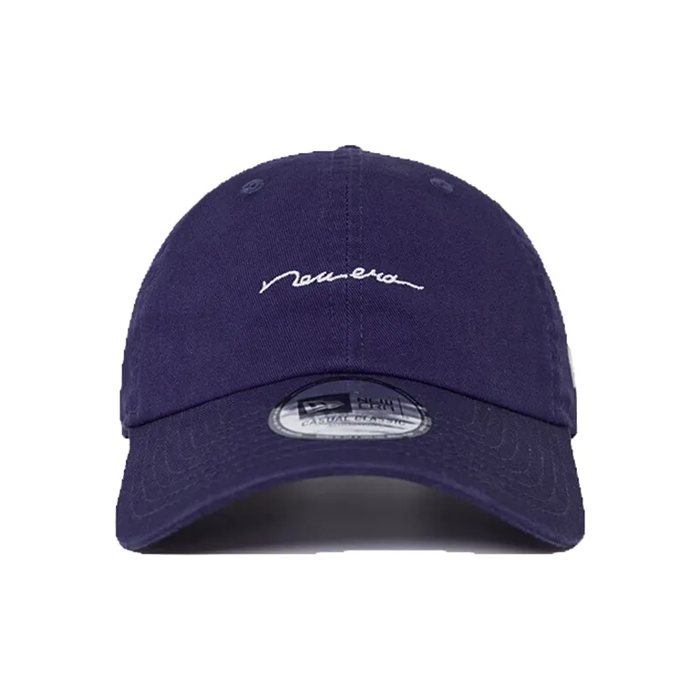 New Era 100% Cotton Baseball Caps Unisex Navy Blue-1