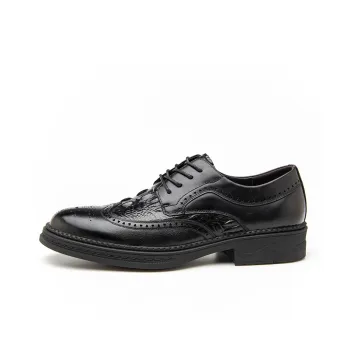 Romon Dress Shoes Men Low Top Black, Brown