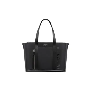 BVLGARI Fragment Design Collaboration Nylon And Leather Tote Bag Shopping Bag Shoulder Bag Handbag Men's Black