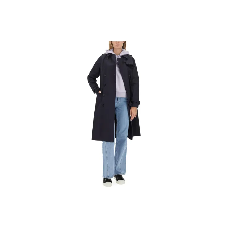 A.P.C Greta Long-Sleeved Trench Coat-2