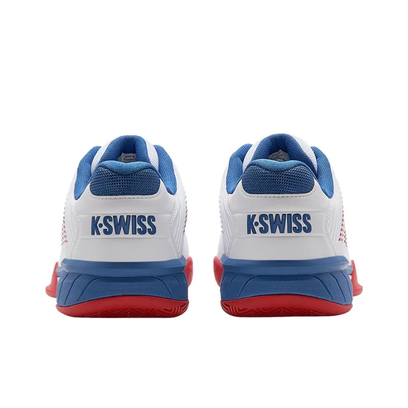KSWISS Shock Absorbers Slip Resistant Breathable Low Top Tennis Shoes Men's White-3