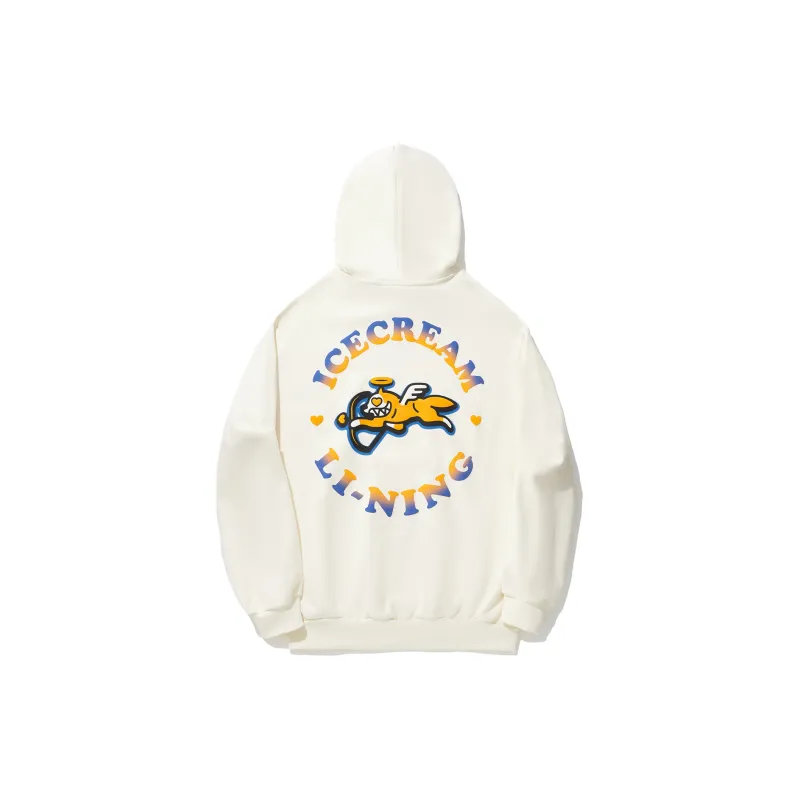 LiNing x ICECREAM Sweatshirt Unisex Ecru-1