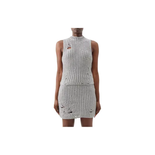 JW Anderson Tank Tops Women's Gray