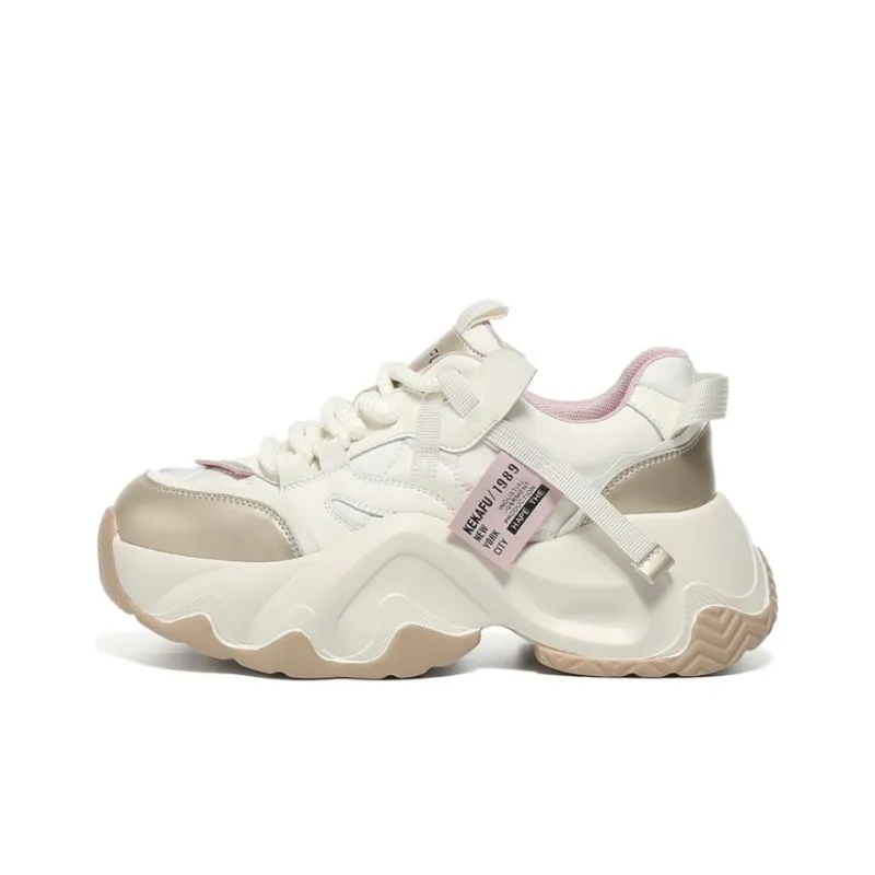 KEKAFU Height Increasing Low Top Chunky Sneakers Women's-8