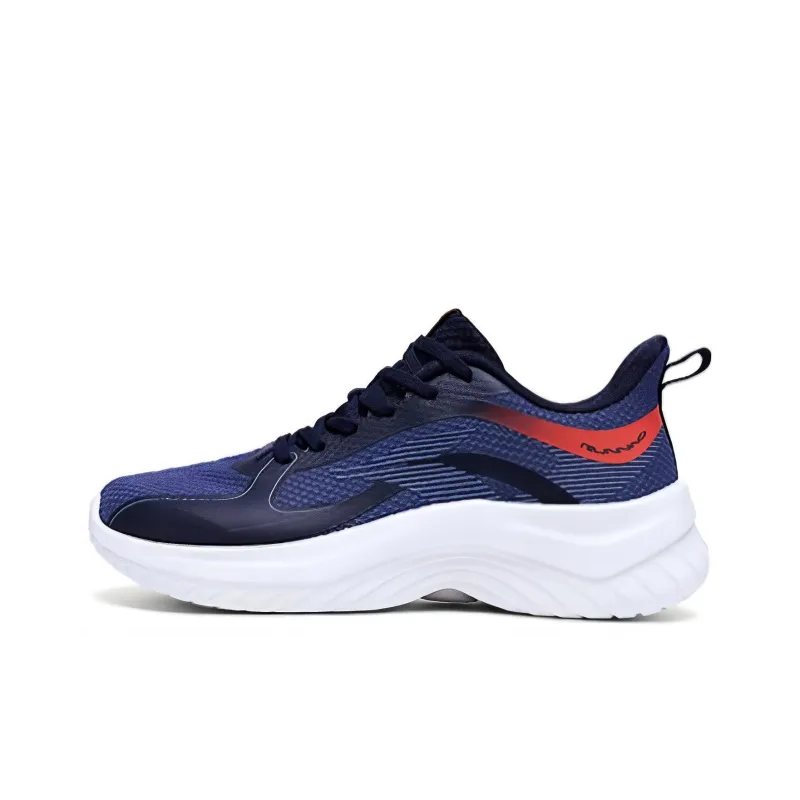 361° Cushioning Wear-Resistant Low-Top Running Shoes Men's Industrial Blue-0