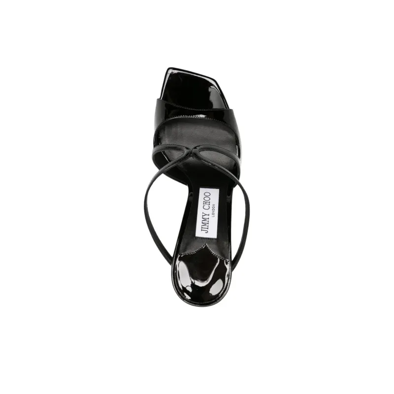 Jimmy Choo Anise 95mm Cut-out Patent Mules-3