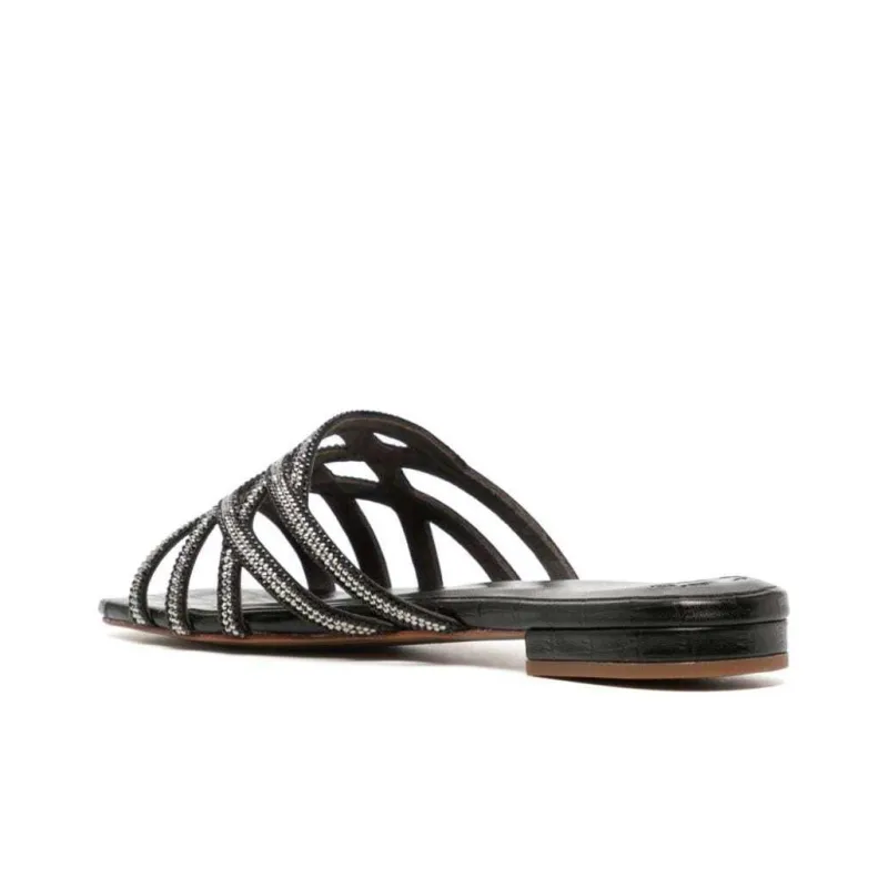 NICOLI Zuri Crystal-embellished Sandals-3
