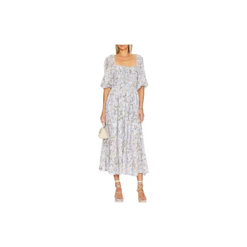 FREE PEOPLE Short-Sleeved Dresses Women's Light Purple