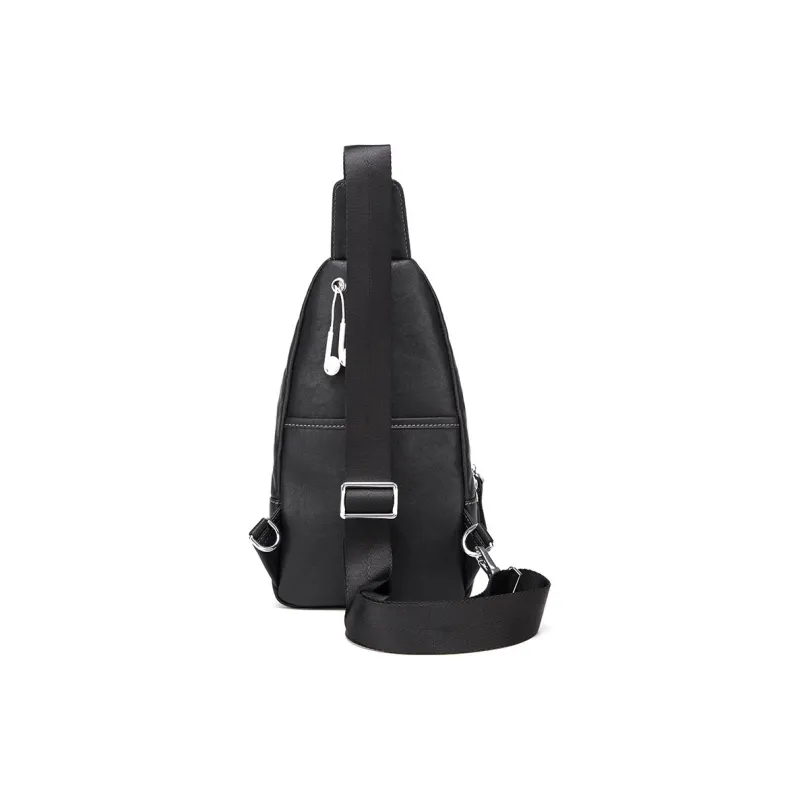 BISON DENIM Sling Bags Black-2