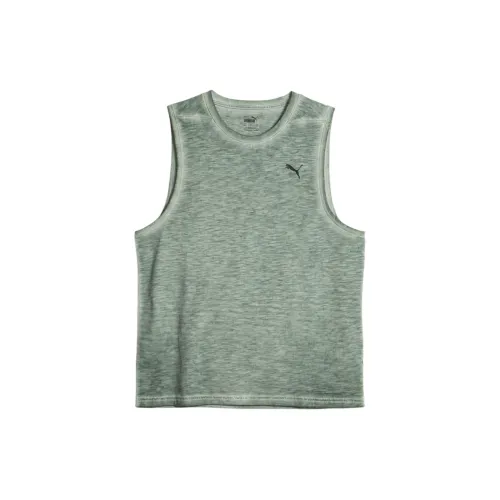 PUMA STUDIO FOUNDATION Tank Tops Men Eucalyptus Color