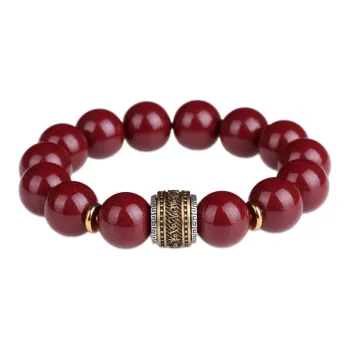 Yeon yun Jewelry Cinnabar Bracelets Unisex