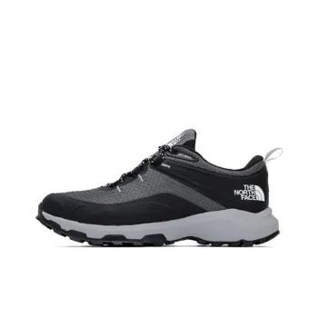 THE NORTH FACE M CRAGMONT WP Cushioning Wear-Resistant Low-Top Hiking Shoes Men's Black Gray Color
