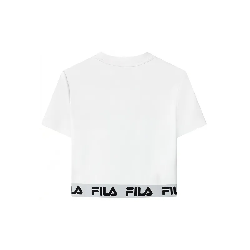 FILA Crop Tops Women's White-1