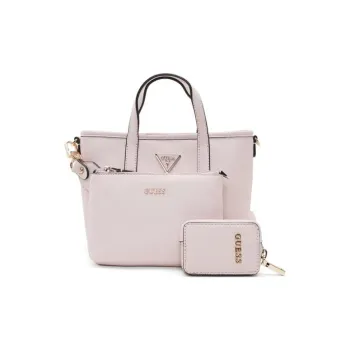 GUESS Artificial Leather Shoulder Bag, Crossbody Bag, Handbag Large Size Women's Pink