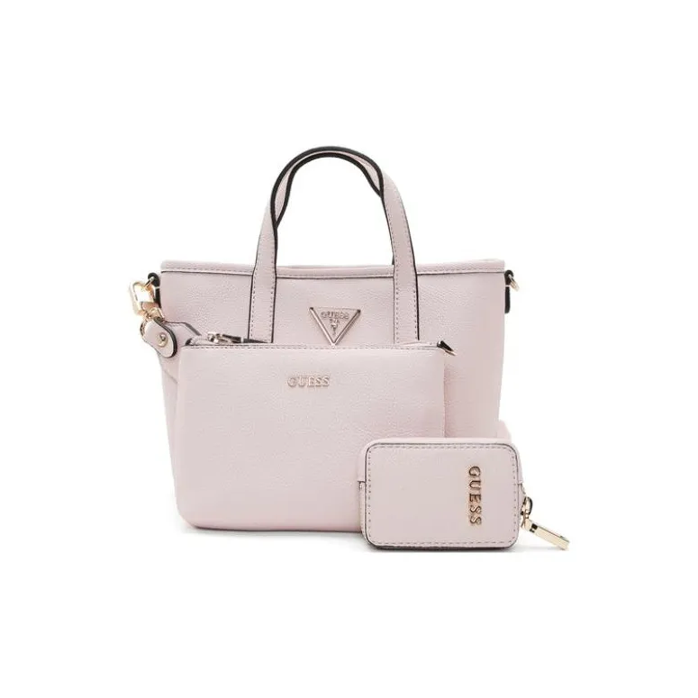 GUESS Artificial Leather Shoulder Bag, Crossbody Bag, Handbag Large Size Women's Pink-0