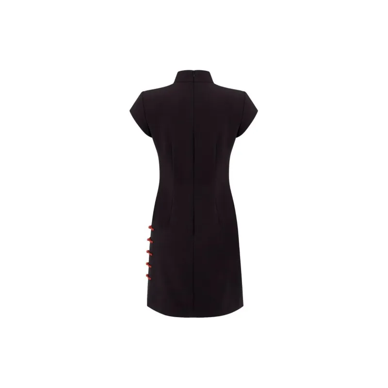 SHANGHAI TANG Embroidered Qipao Dress-1
