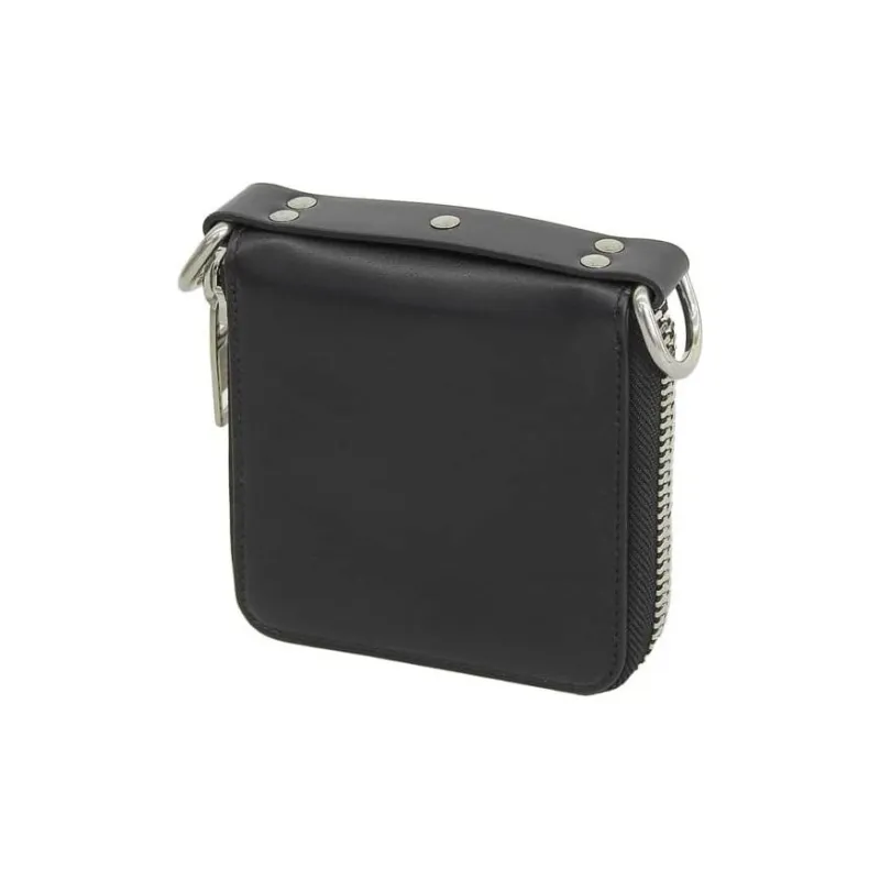 Balenciaga Bondage Smooth Cow Leather Wallet Men's Black-2