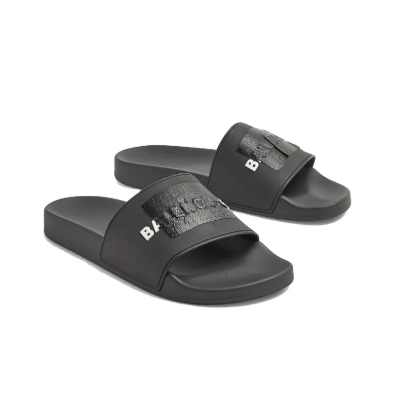Balenciaga Rubber Sole Slide Slippers Men's Dark Gray-2