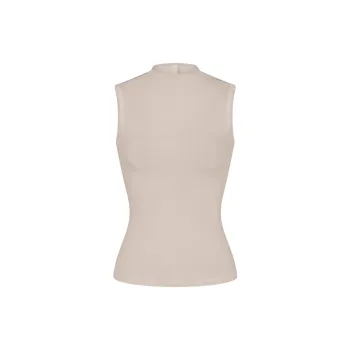SKIMS NEW VINTAGE MOCK NECK TANK Tank Tops Women's STONE/Stone Color