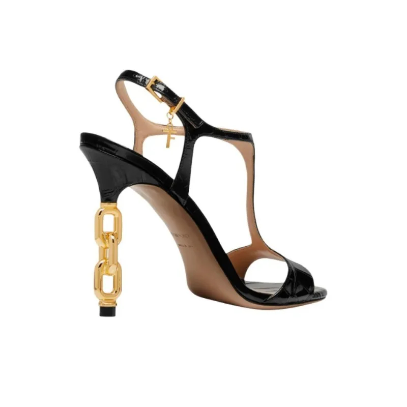 TOM FORD One Strap Sandals 10.5cm Women's Black-4