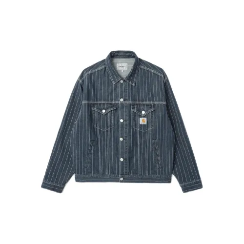 Carhartt WIP Denim Jackets Unisex Dark Blue