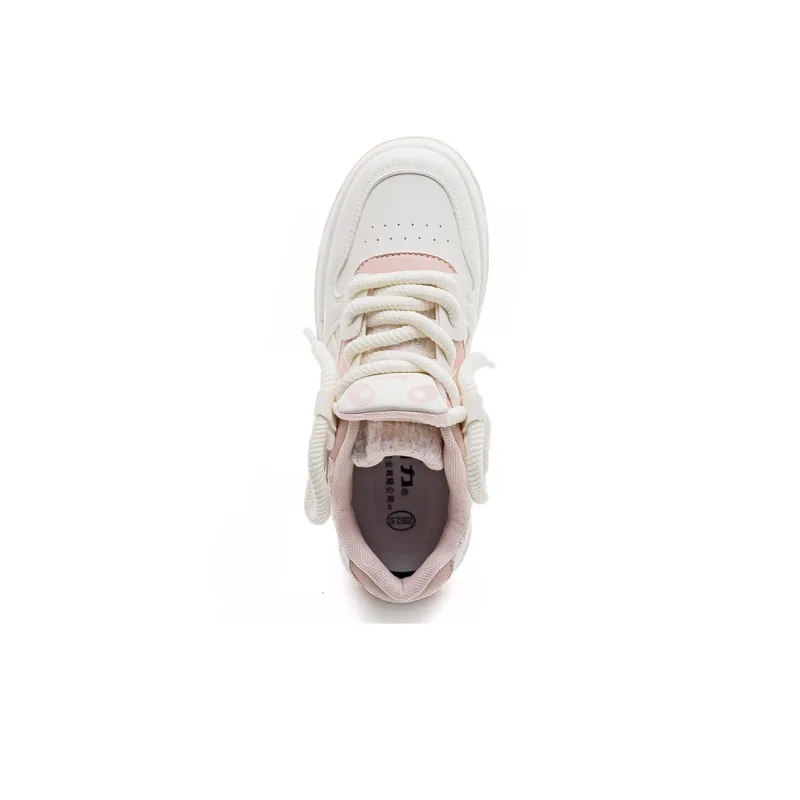 Warrior Warrior Non slip Lightweight Low Top Skateboard Shoes Women's Beige Pink-3