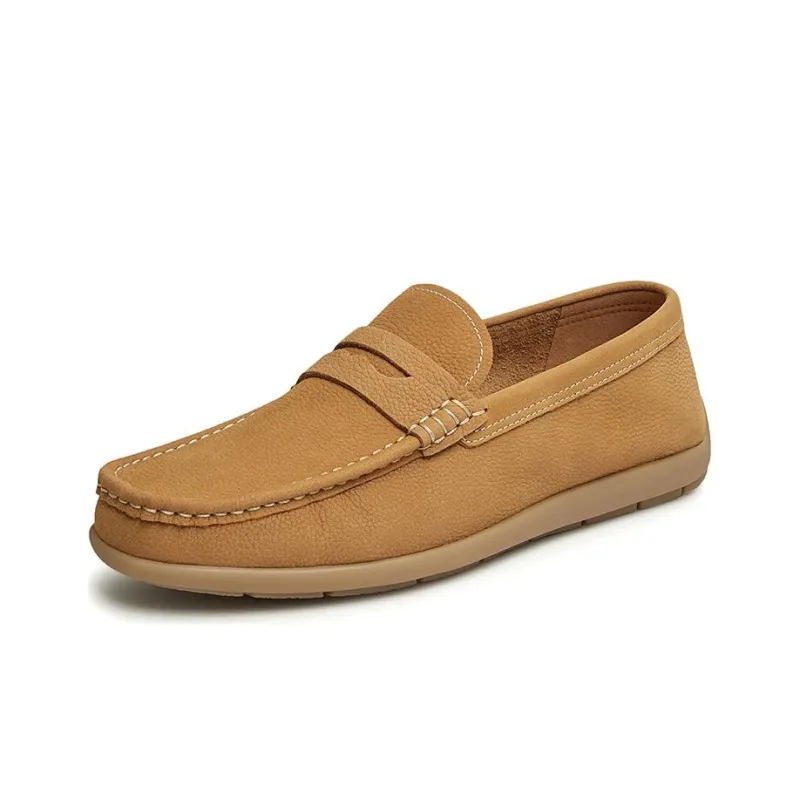 TATA Dress Shoes Men Low Top Solid Color-8