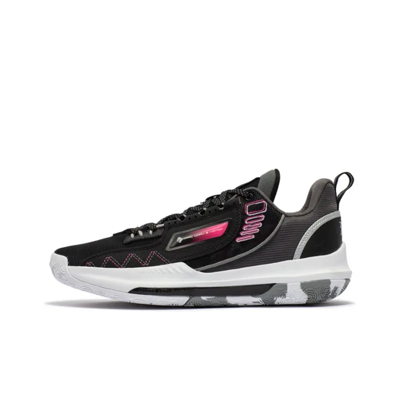 361° DVD Team Cushioning Anti-Slip And Wear-Resistant Low-Top Basketball Shoes Men's Obsidian Black-0