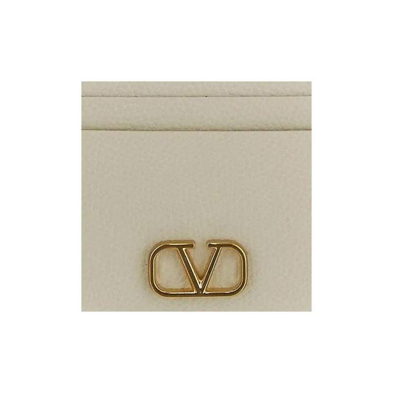 Valentino GARAVANI Leather Card Holder Women's Ivory-3