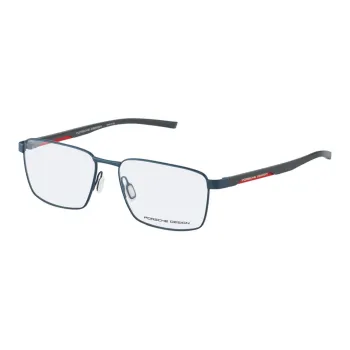 PORSCHE DESIGN Plate Frame Stainless Steel Square Eyeglass Frames Men's