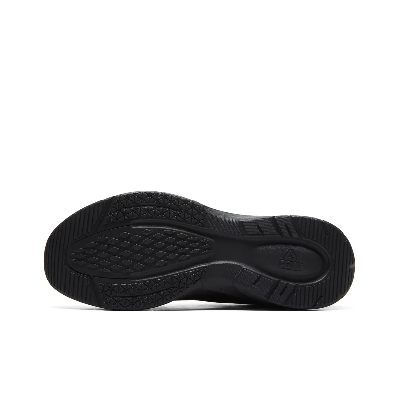 PEAK Volkswagen Running Shoes Cushioning Rebound Wear Resistant Slip Resistant Low Top Running Shoes Men's All Black-5