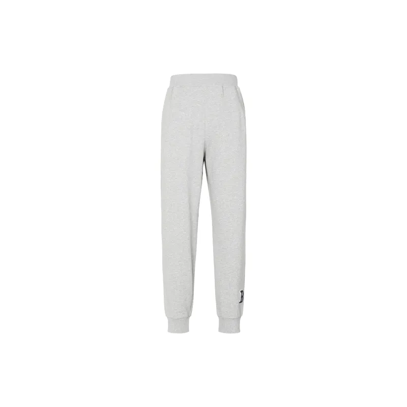 MLB Base Logo Knitted Sweatpants Unisex Gray-1