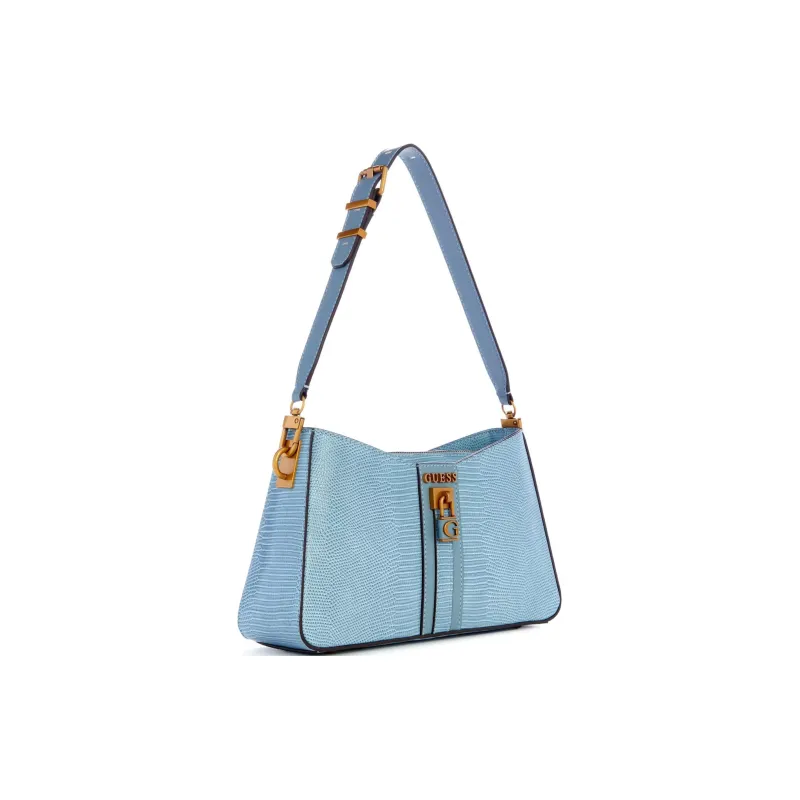 GUESS Artificial Leather Portable Crossbody Bag Shoulder Bag Women's Light Denim-1