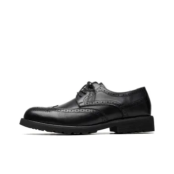 GZZ Dress Shoes Men Low-Top Black