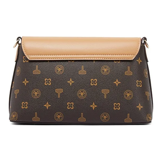 TUCANO PVC Shoulder Bag, Crossbody Bag Women's Coffee-3
