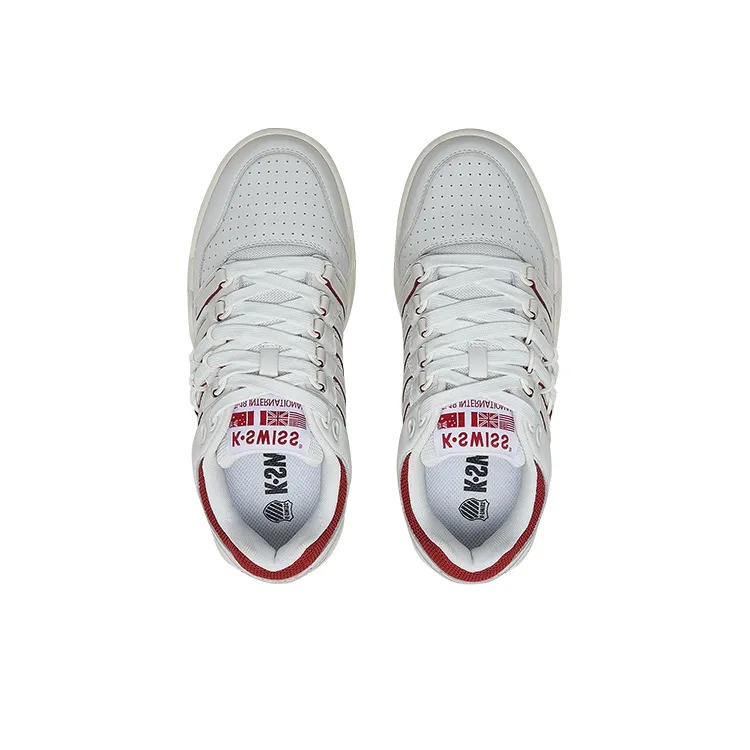 KSWISS Low Top Tennis Shoes Women's White Red-4
