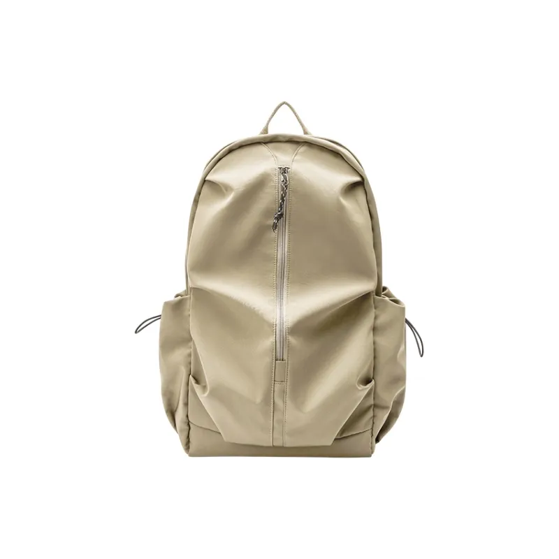 SEM/R Polyester Laptop Bag Backpack Tubas Unisex White Green Tone/Khaki/Ecru/Black-4