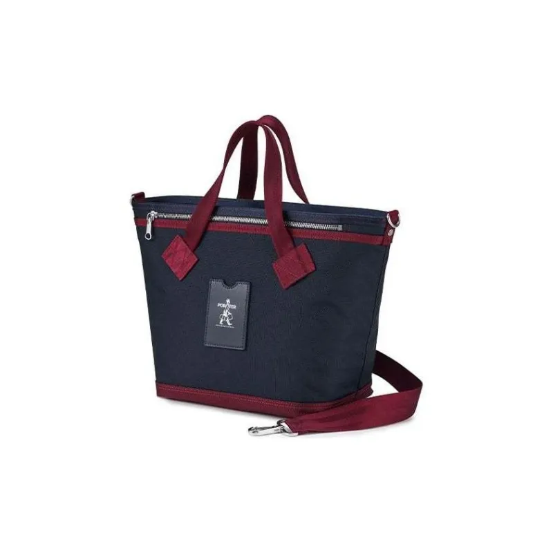 PORTER Nylon Tote Bag Shopping Bag Shoulder Bag Crossbody Bag Handbag Medium Size Unisex Dark Blue-1