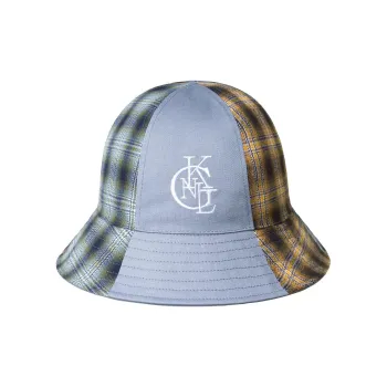 KANGOL Polyester Cotton Bucket Hats Unisex Gray Blue