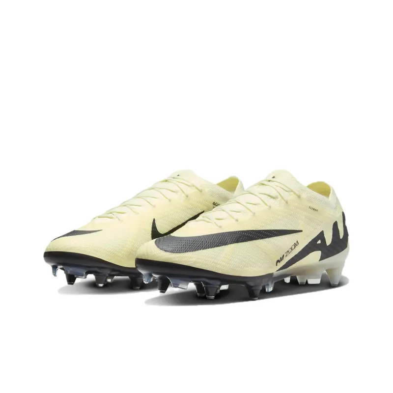 Nike Mercurial Vapor 15 SG Metal Long Studs Cushioned Slip Resistant Soccer Shoes Men's Yellow Black-2