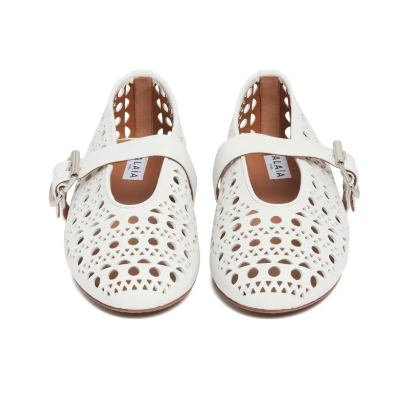Alaia Casual Single Shoes Women's White-3
