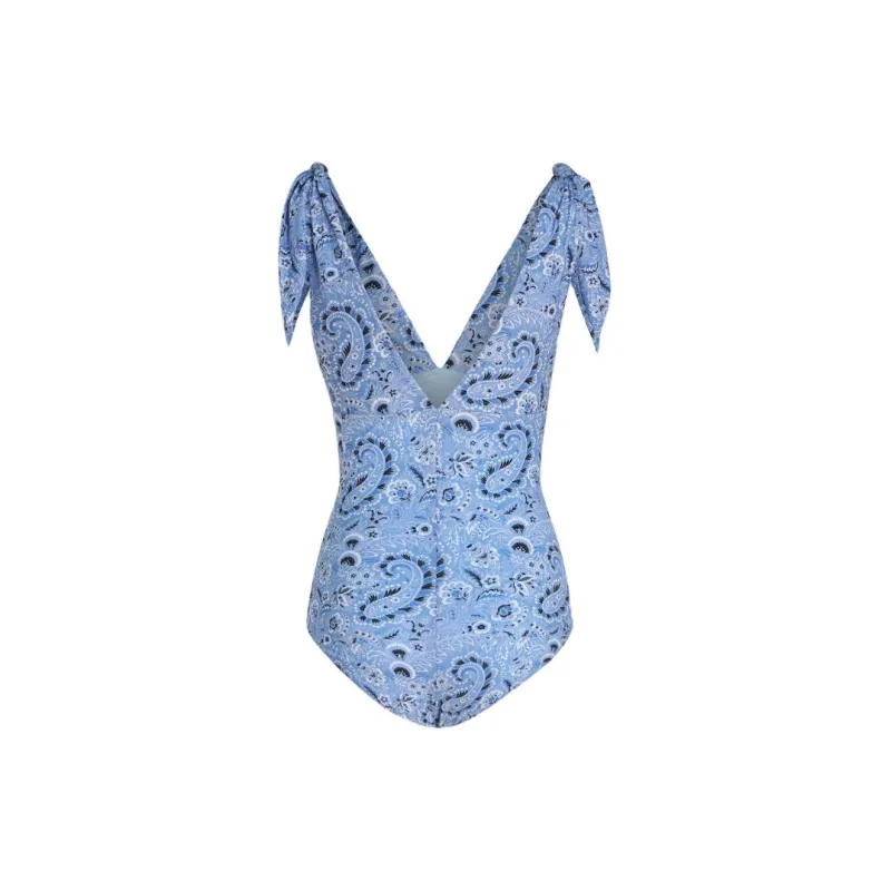 ETRO Paisley Printed V Neck One Piece Swimsuit-1